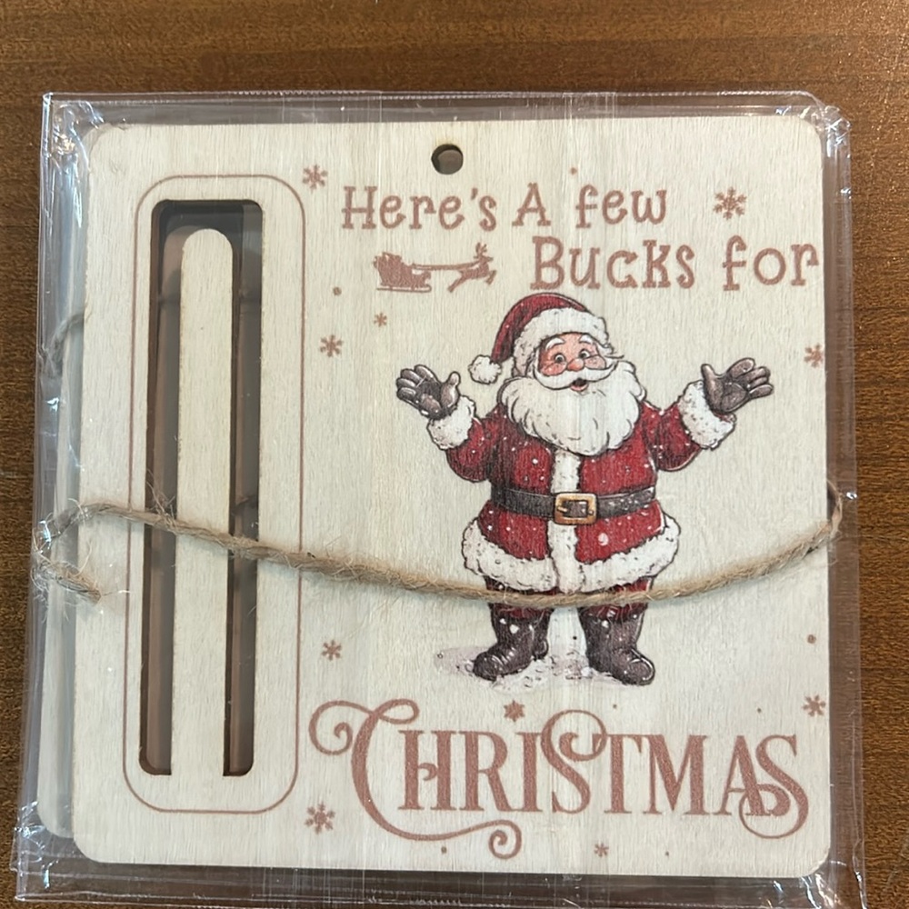 Here’s a few bucks for Christmas money holder